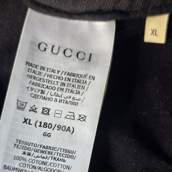 SOLD Authenticated Gucci GG Flock Print Black Cotton  Sweatpants XL MSRP $1,800 - Picture 5 of 11